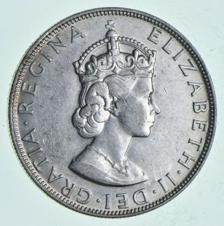 Silver - World Coin - 1964 Bermuda 1 Crown - World Silver Coin - 22.  4g 939