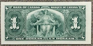 1937 Bank of Canada $1 Banknote - Cat BC - 21c - Uncirculated 2