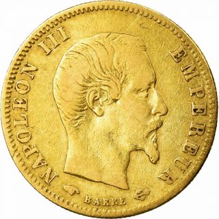 [ 495219] Coin,  France,  Napoleon Iii,  5 Francs,  1857,  Paris,  Vf (20 - 25),  Gold