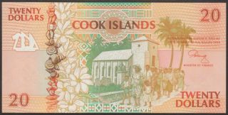 Cook Islands 20 Dollars 1992 Prefix Aaa P 9 Uncirculated