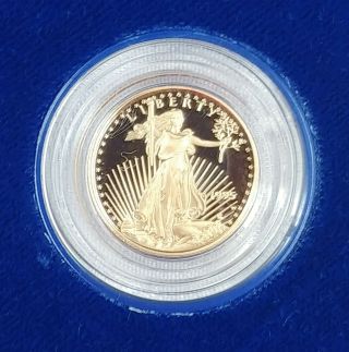 1995 W $5 Proof American Gold Eagle 1/10 Oz With U.  S.  And