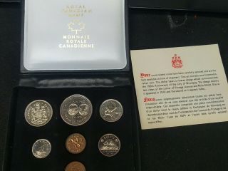 1974 Canada British Winnipeg 7 Coin Set W/ Case