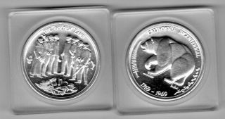 California Bicentennial 1769 - 1969 The Golden Land $10.  00 Silver Version