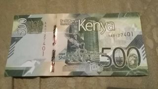 Designed 500 Kenyan Shillings 2019 In Unc