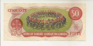 CANADA 1975 BC - 51a - i $50 LAWSON - BOUEY 3 LETTERS EHA0193058 VF NOTE 2