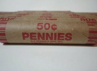 Roll Of 1943 Steel Wheat Pennies - Unsearched Coins