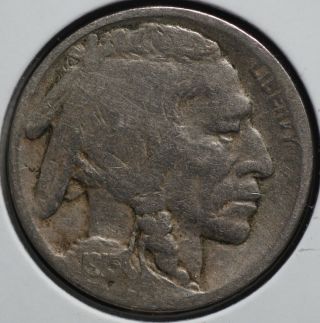 1915 D Indian Head Buffalo Nickel 5c Five Cents Coin