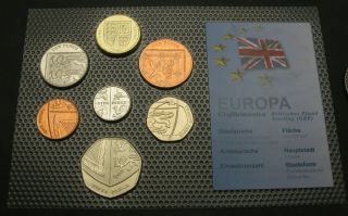 Great Britain 1,  2,  5,  10,  20,  50 Pence & 1 Pound 2011/2012 - 7 Coins.