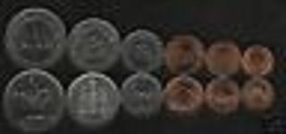 United Arab Emirates 1 5 10 25 50 1 Dirham 1988 - 1997 Oil Unc Coin Complete Set