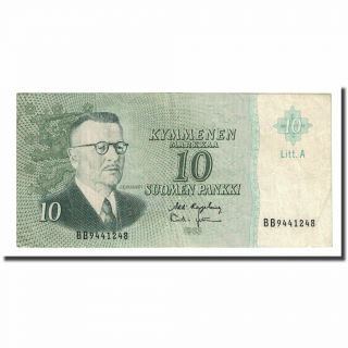[ 170820] Banknote,  Finland,  10 Markkaa,  1963,  Km:104a,  Ef (40 - 45)