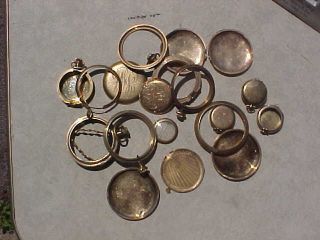 160,  Grams Scrap Gold Filled Pocket Watch Cases