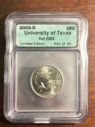 Icg Sample,  2002 - D 25c,  University Of Texas,  Fall 2002,  Limited Edition 44 Of 50
