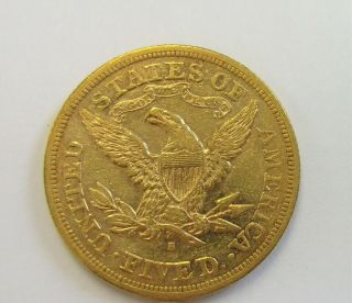 1879 - S $5 FIVE DOLLAR GOLD LIBERTY 2
