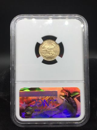 2017 AMERICAN GOLD EAGLE $5 1/10 OZ NGC MS 70 2