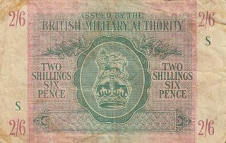 British Military Authority 2 Shillings 6 Pence 1943 P - M3 Uk Britain England
