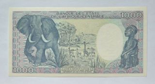 CENTRAL AFRICAN REPUBLIC - ( (GENERAL KOLINGBA))  - 1000 FRANCS - 1990 - PICK 16,  UNC. 2