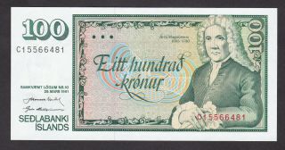 Iceland - 100 Kronur 1981 - Unc