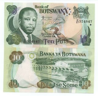 Botswana 10 Pula 2002 Pick 24 Unc