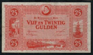 25 Gulden From Netherland 1929