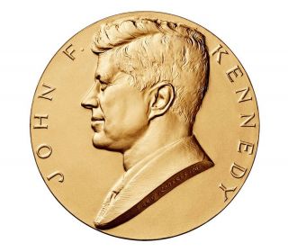 Us,  135,  John F Kennedy Presidential High Relief Bronze Inaugural Medal