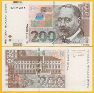 Croatia 200 Kuna P - 42a 2002 Replacement Unc Banknote