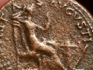 NERO AE Dupondius Securita Augusti Coin Roman Empire 5