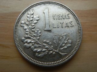 Lithuania Silver 1 Litas 1925