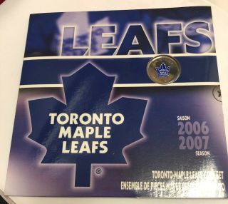 2007 Toronto Maple Leafs: Nhl Coin Set With Coloured 25 - Cent