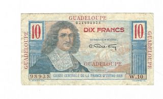 Guadeloupe - Ten (10) Francs 1947 - 49