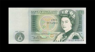 1981 Bank Of England Qeii 1 Pound Somerset ( (gem Unc))
