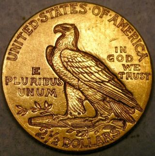 1914 INDIAN HEAD GOLD QUARTER EAGLE $2.  5 APPEALING VERY SHARP SEMI KEY 2
