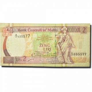 [ 274261] Banknote,  Malta,  2 Liri,  1994,  1994,  Km:45c,  Ef (40 - 45)
