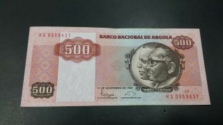 Angola 500 Kwanzas Banknote 1987
