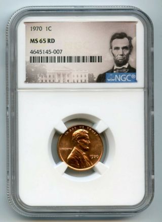 1970 Lincoln Penny 1c Ngc Ms 65 Rd 4645145 - 007