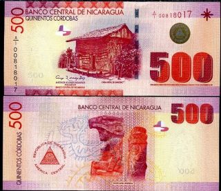 Nicaragua 500 Cordobas 2007 P 206 Unc