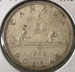1962 Canada.  800 Silver Dollar Au50