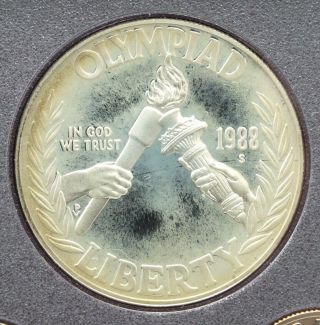 1988 Prestige Proof Set - Olympic Silver United States Commemorative BC810 3