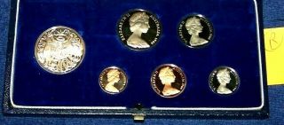 1966 Proof Set Australian Boxed 6 Coins R
