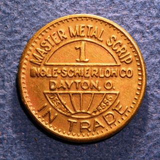 South Carolina cotton mill token - Monaghan Mill Store,  1¢,  Greenville,  S.  C. 2