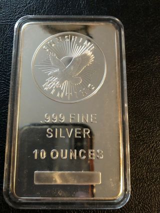 10 Oz Sunshine Minting Silver Bar Bu.  999 Fine Bullion