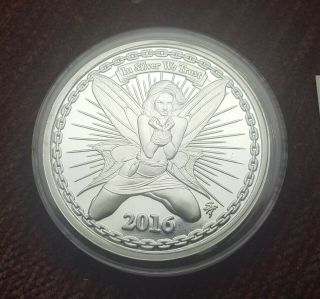 Silverbug 2016 Fairy “alyx " 5 Oz Silver Round Low Serial Number Of 77