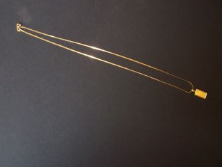 1 Gram Fine Gold Bar Credit Suisse And 18 " Italian 14k Gold Necklace.