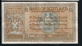 1 Pound From Scotland 1941