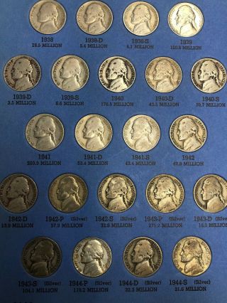 Full Set Jefferson Nickels Most Uncirculated 1938 - 1964