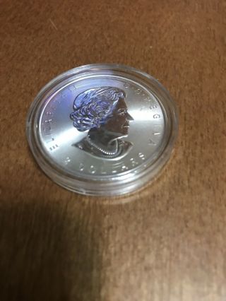 2017 Canada Grey Wolf Howling 2 Dollars 3/4 Oz.  9999 Silver Asw Crown Gem Bu 1