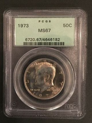 1973 - D Pcgs Ms67 Kennedy Half Dollar