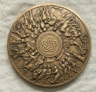 Maco.  1976 American Revolution Bicentennial Calendar Medal By Marcel Jovine