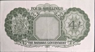 British Bahamas 4 Shillings P 13 Queen Elizabeth QEII 1953 CHOICE gEF PMG 100 2