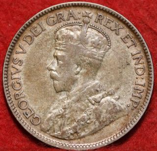 1929 Canada 25 Cents Silver Foreign Coin