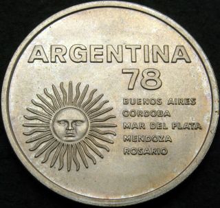 Argentina 1000 Pesos 1977 - Silver - World Football Championship - Aunc - 2041 ¤